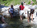 ... in ein Freibad verwandelt werden.