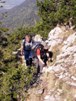 Aufstieg über den Roßstein-Westgrat