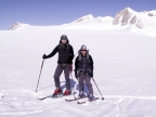 Marianne und Norbert mit dem Adamello 3554m 