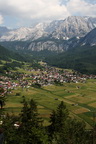 Blick vom Lagerplatz auf Ehrwald ...