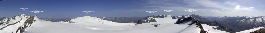Panorama von der Mittleren Hintereisspitze