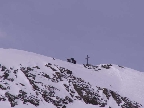 Blick zum Gipfelkreuz